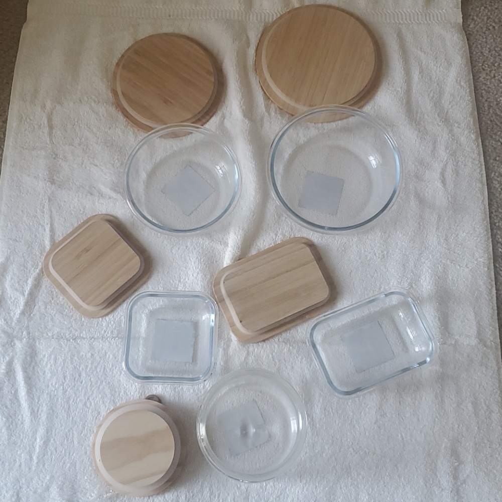 10pc. The Spring Shop Glass Containers